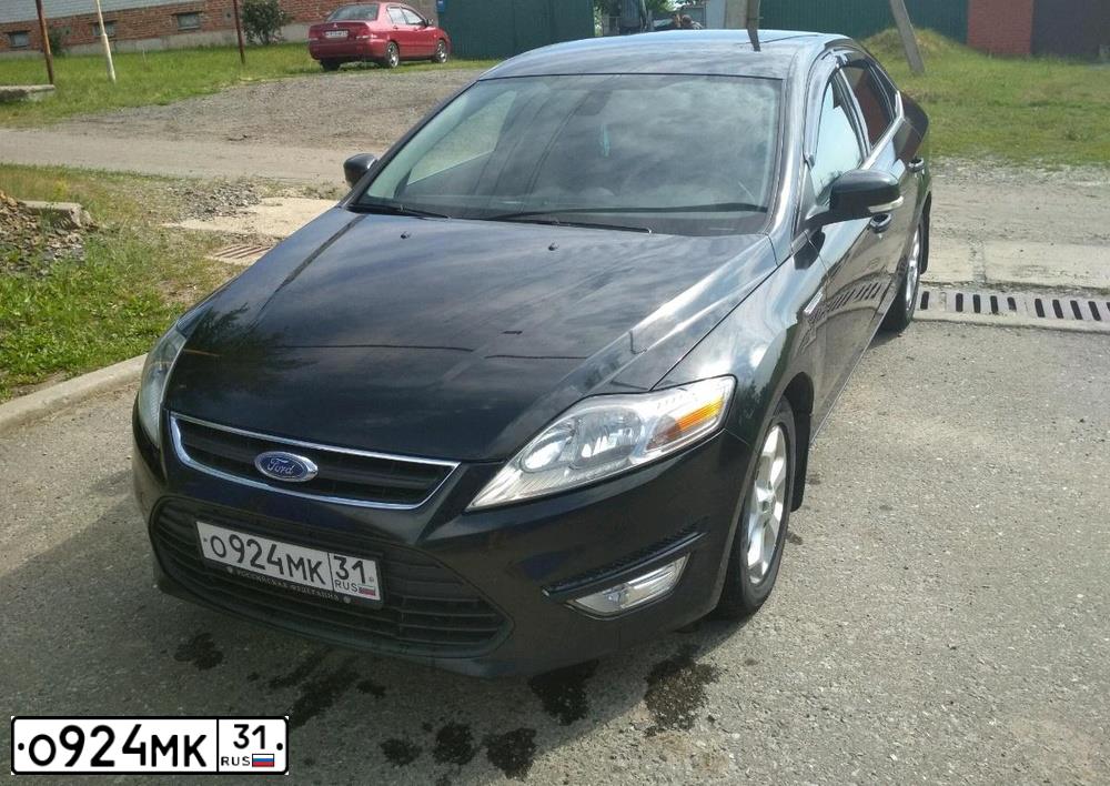 Фото автомобиля FORD MONDEO, 2012 — госномер О345ОС750. Цвет: ЧЕРНЫЙ