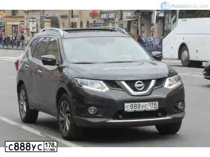 Фото автомобиля NISSAN MURANO, 2017 — госномер С888УС178. Цвет: БЕЛЫЙ