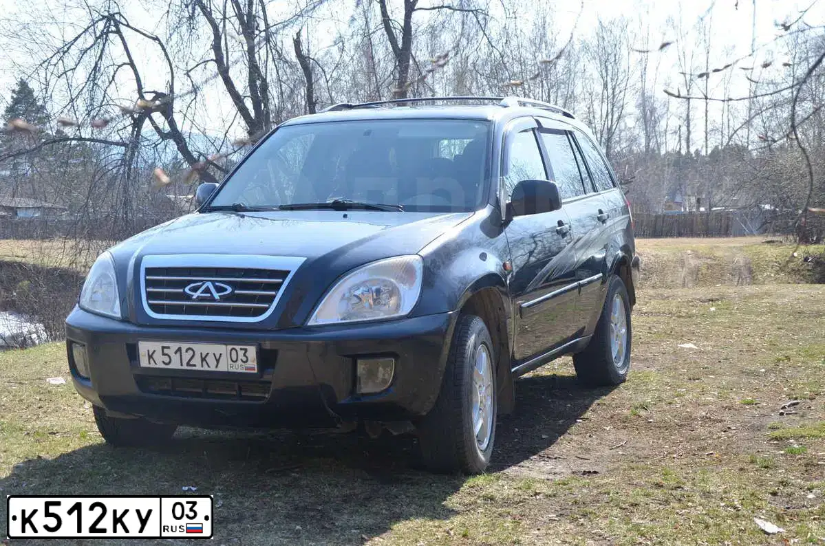 Фото автомобиля CHERY TIGGO, 2007 — госномер К499НА03. Цвет: ЧЕРНЫЙ