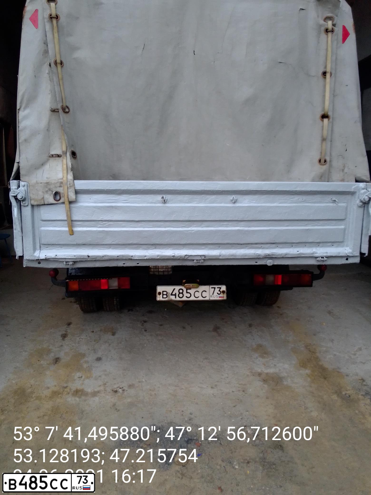 Фото автомобиля GAZ 3302 EL, 2010 — госномер В485СС73. Цвет: ОРАНЖЕВЫЙ