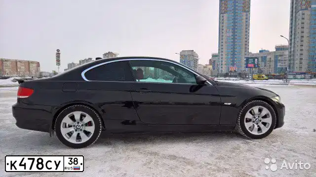 Фото автомобиля BMW W SERIE 3, 2008 — госномер К478СУ38. Цвет: ЧЕРНЫЙ