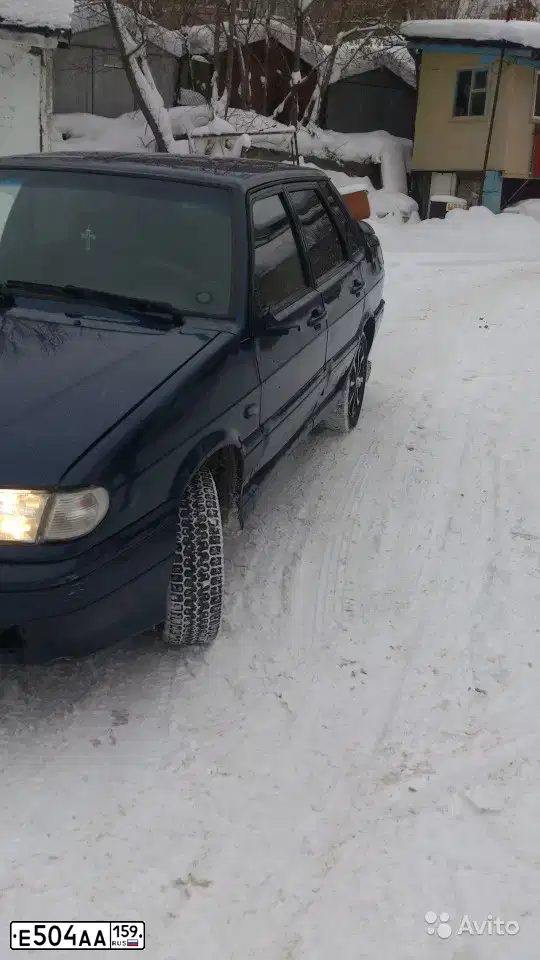 Фото автомобиля LADA 2115 SAMARA, 2007 — госномер Е504АА159. Цвет: Серебристо-темно-синий