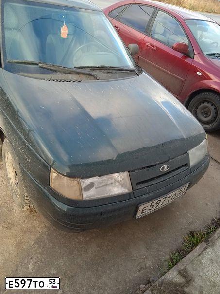 Фото автомобиля LADA 2110 LADA, 2004 — госномер К491ЕЕ53. Цвет: темно-зеленый металлик