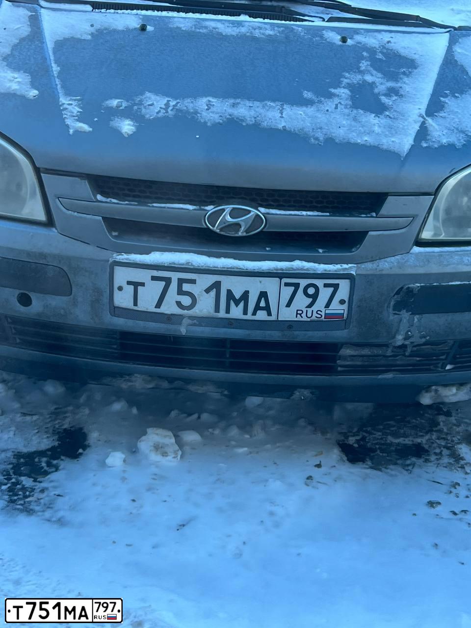 Фото автомобиля HYUNDAI GETZ, 2005 — госномер Т751МА797. Цвет: СЕРЫЙ ТЕМНЫЙ
