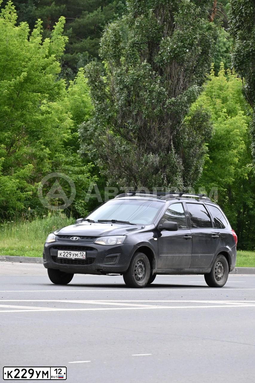 Фото автомобиля LADA 2194 KALINA, 2014 — госномер К229УМ12. Цвет: ЧЕРНЫЙ