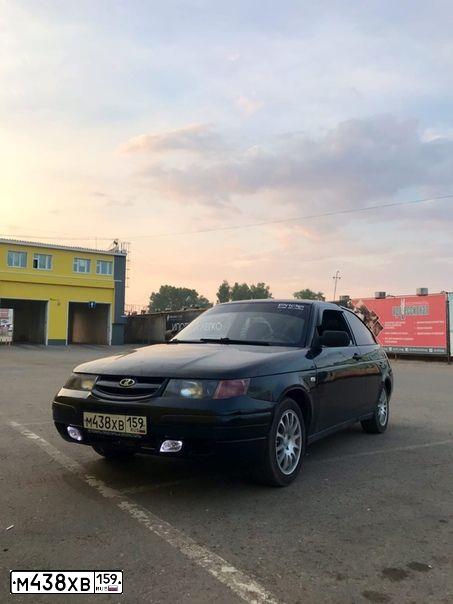 Фото автомобиля LADA 2112 LADA, 2009 — госномер О962АВ716. Цвет: Темно-зеленый