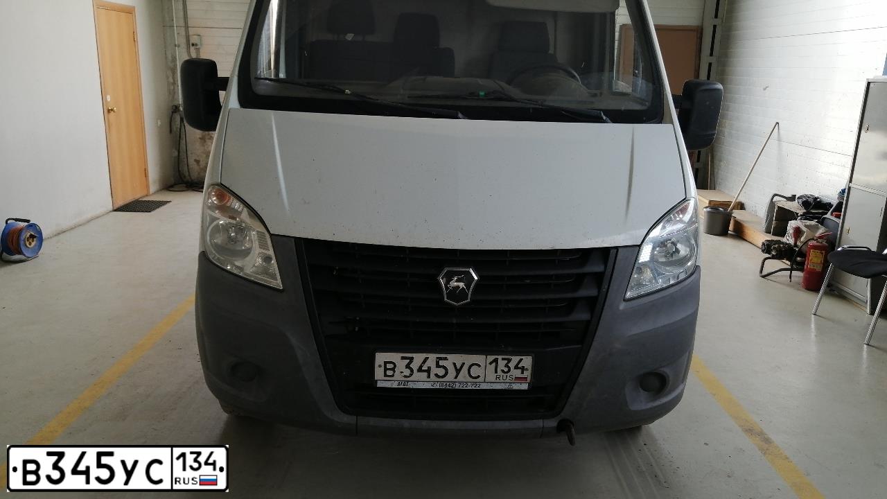 Фото автомобиля GAZ EL NEXT, 2016 — госномер В345УС134. Цвет: Белый