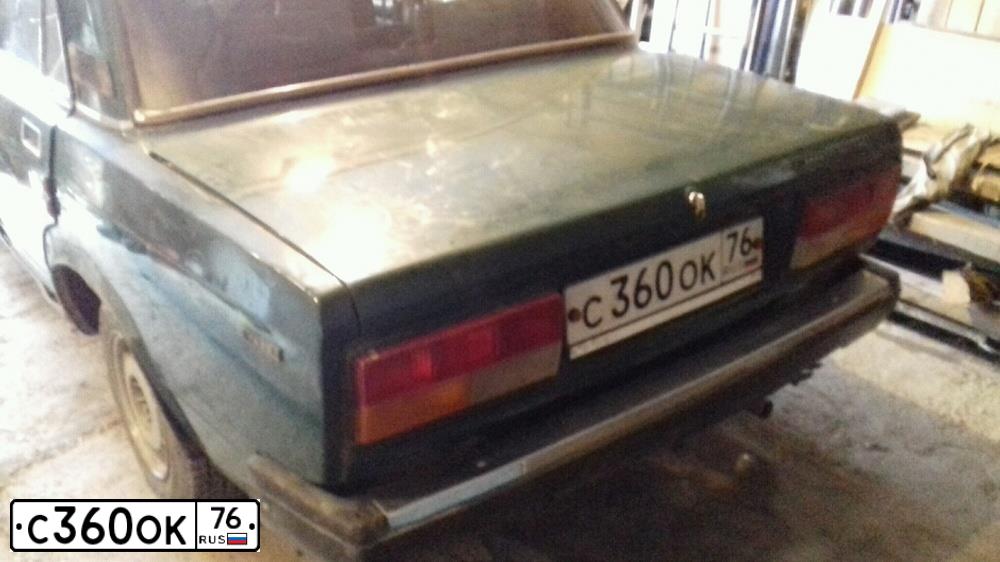Фото автомобиля LADA 2107, 1999 — госномер С360ОК76. Цвет: ЗЕЛЕНЫЙ