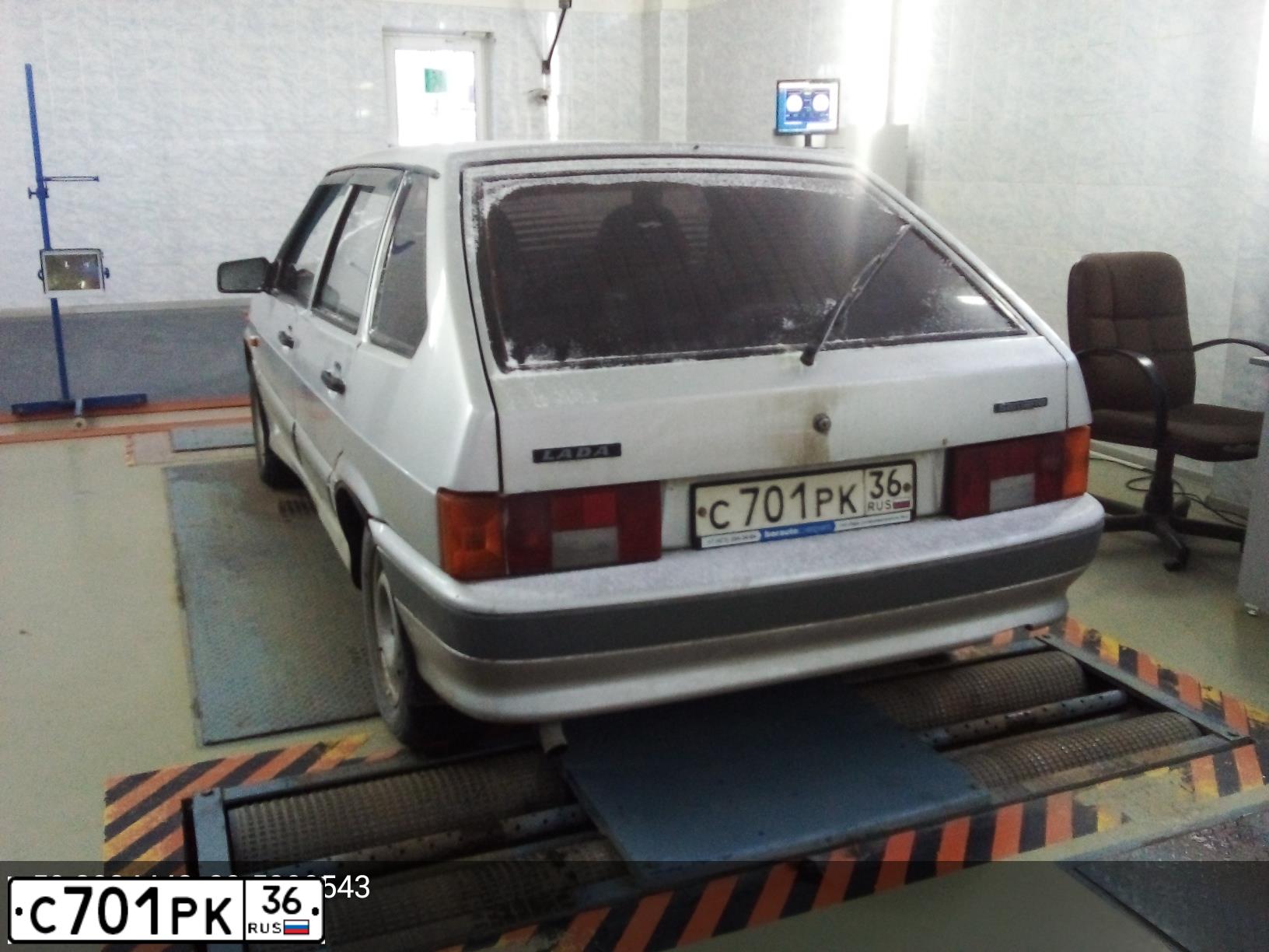 Фото автомобиля LADA 2114 SAMARA, 2007 — госномер С701РК36. Цвет: СЕРЕБРИСТЫЙ