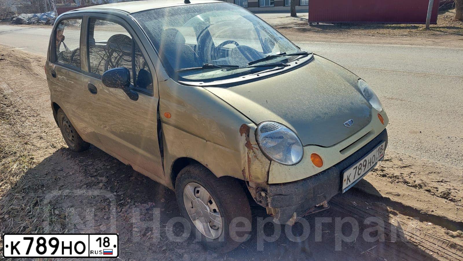 Фото автомобиля DAEWOO MATIZ, 2011 — госномер Н312АТ702. Цвет: ПЕСОЧНЫЙ