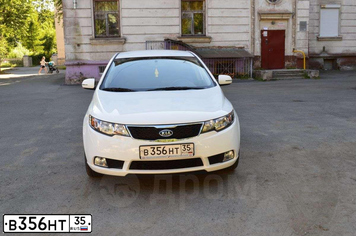 Фото автомобиля KIA CERATO, 2011 — госномер В356НТ35. Цвет: БЕЛЫЙ