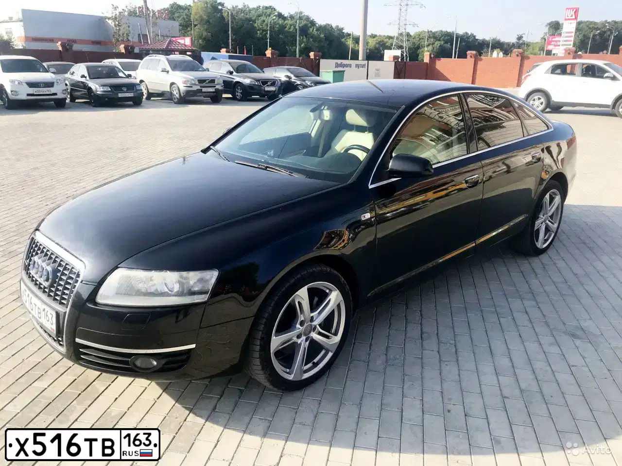 Фото автомобиля AUDI A6, 2004 — госномер К860ОВ164. Цвет: ЧЕРНЫЙ