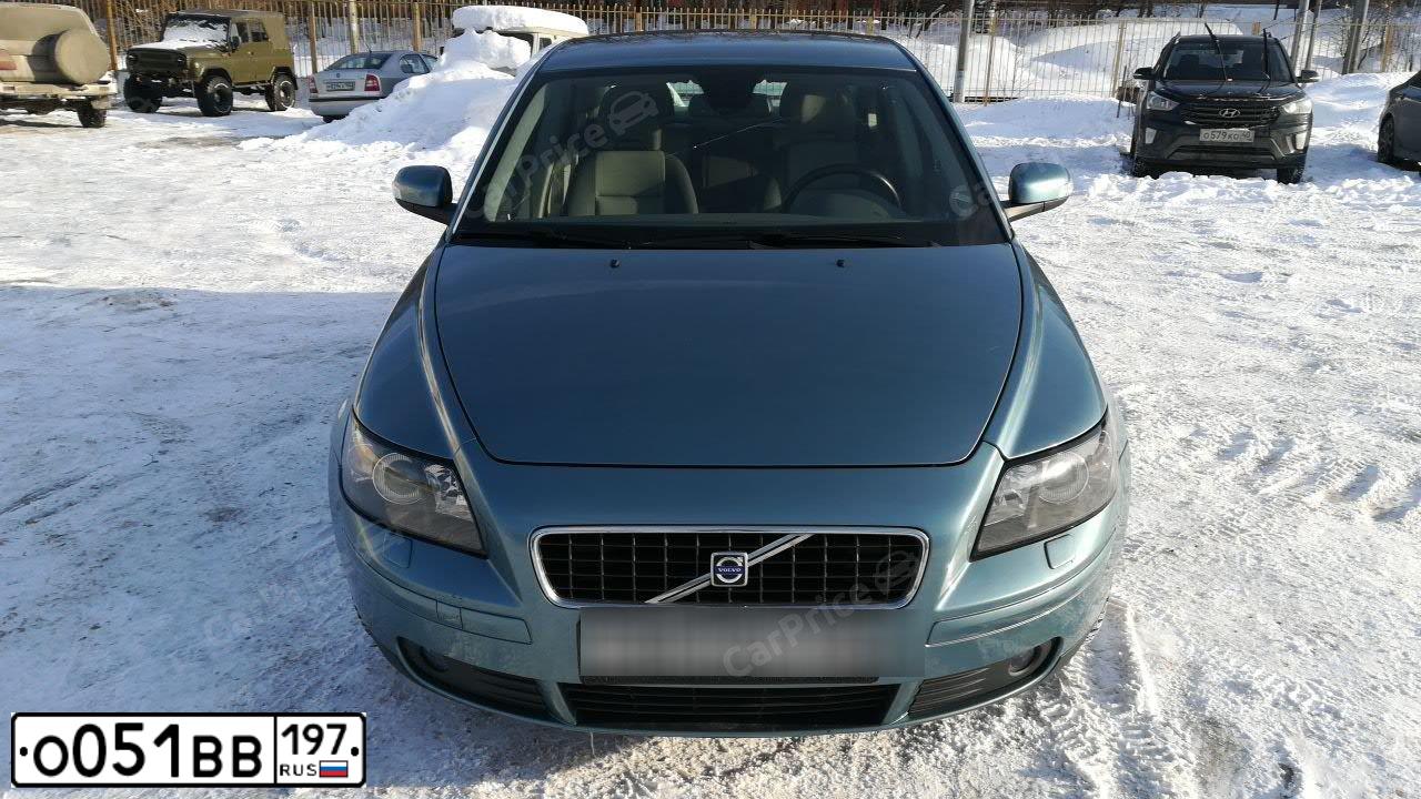 Фото автомобиля VOLVO S40, 2007 — госномер О051ВВ197. Цвет: сине-зеленый