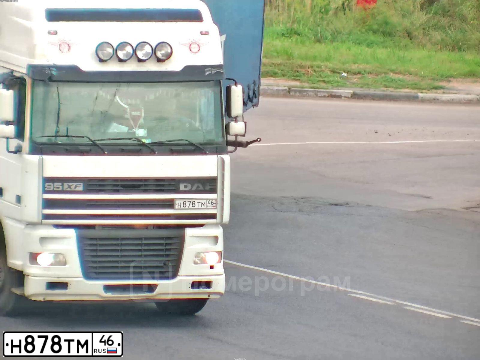 Фото автомобиля DAF XF 95 FT /4X2/, 2000 — госномер Н878ТМ46. Цвет: БЕЛЫЙ