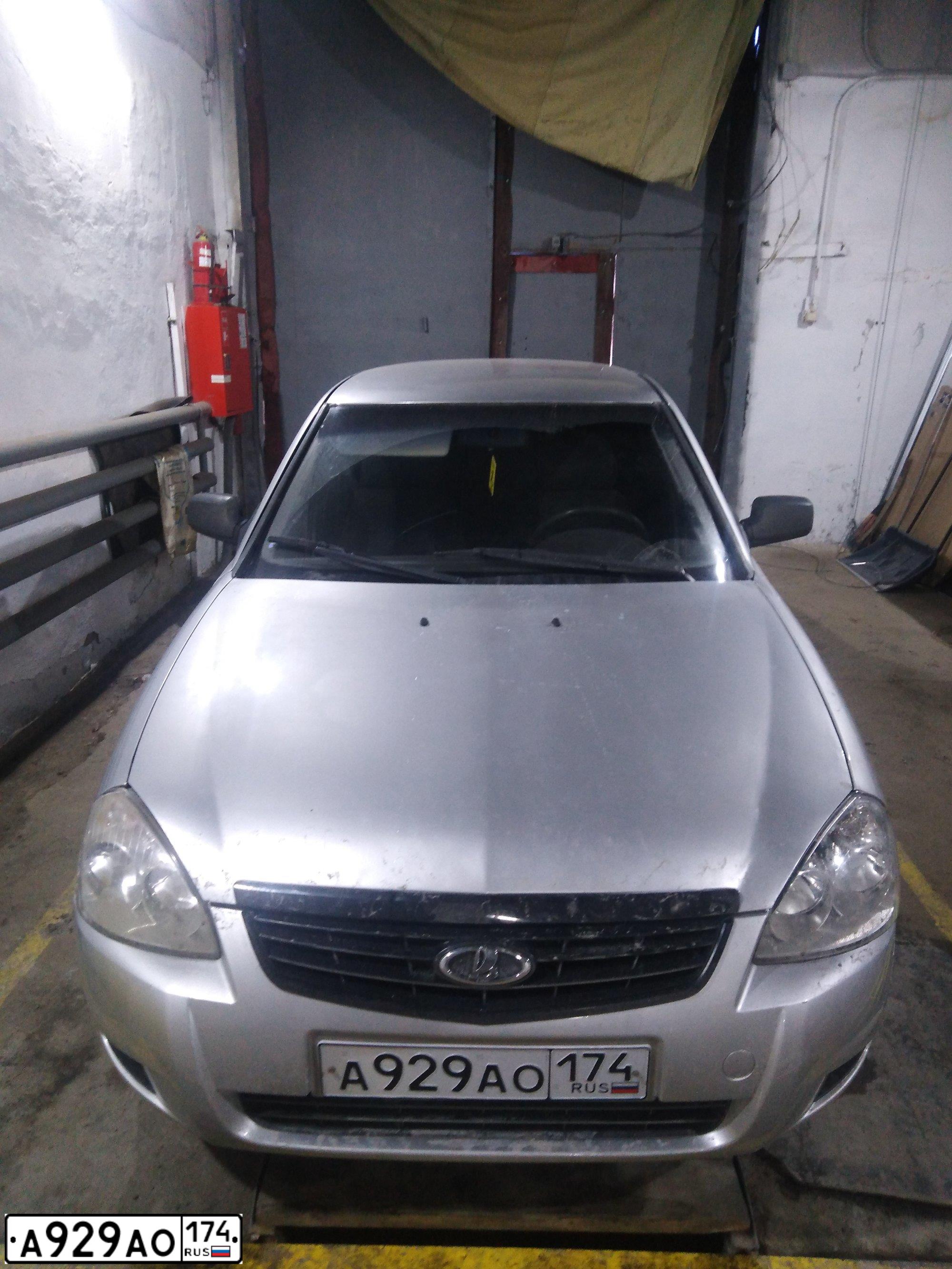 Фото автомобиля LADA 2170 PRIORA, 2007 — госномер А929АО174. Цвет: СВЕТЛО-СЕРЕБ МЕТАЛИК