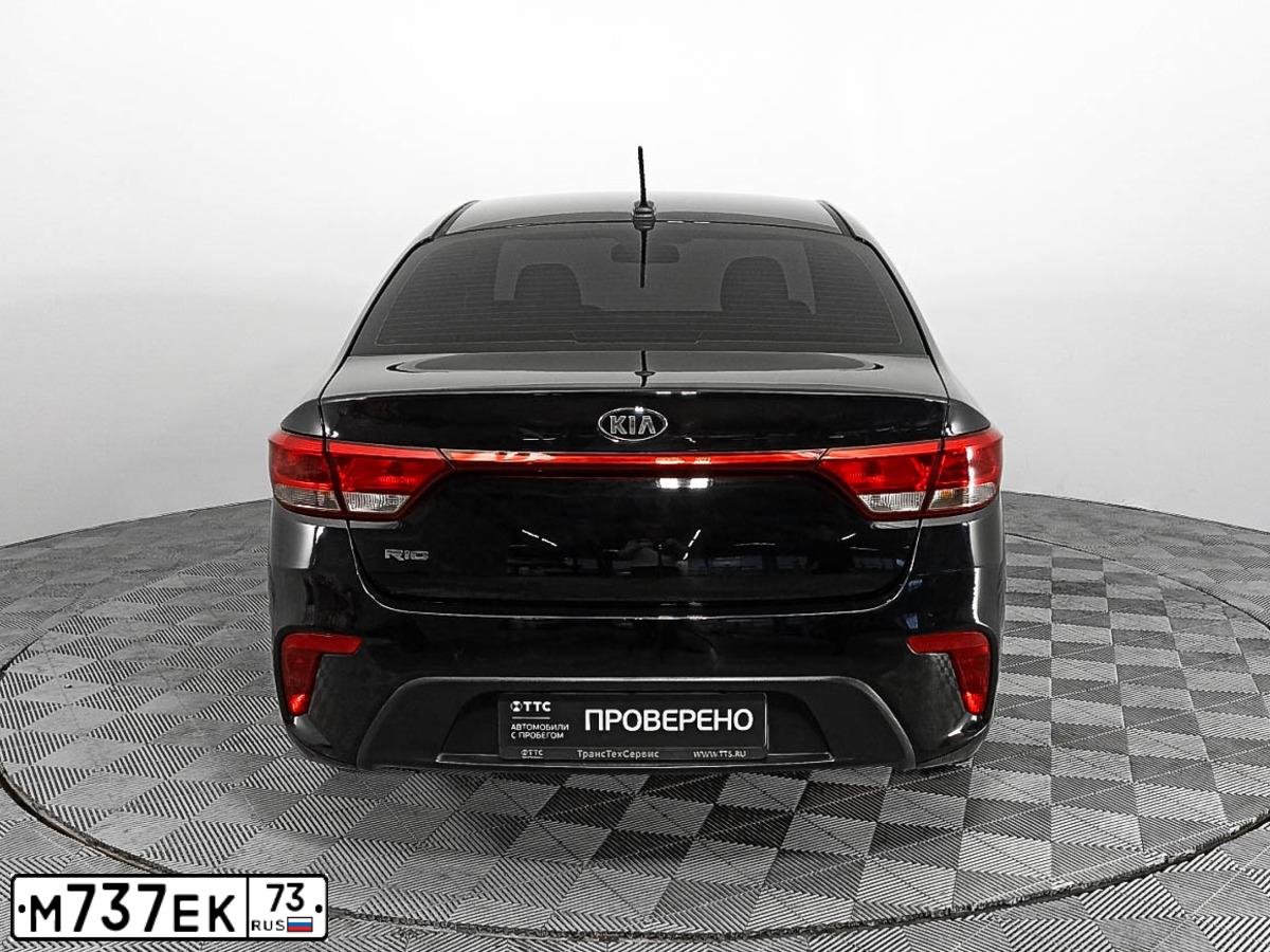 Фото автомобиля KIA RIO, 2020 — госномер М691ЕХ73. Цвет: ЧЕРНЫЙ
