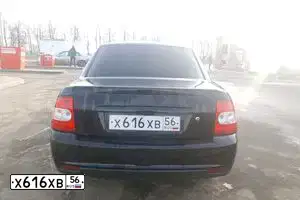 Фото автомобиля LADA 2170 PRIORA, 2009 — госномер Х616ХВ56. Цвет: Сине-Черный