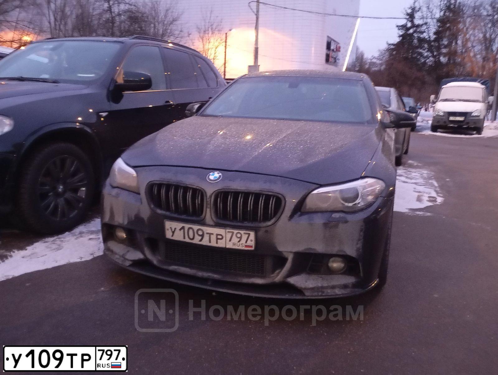 Фото автомобиля BMW SERIE 5, 2014 — госномер У109ТР797. Цвет: ЧЕРНЫЙ