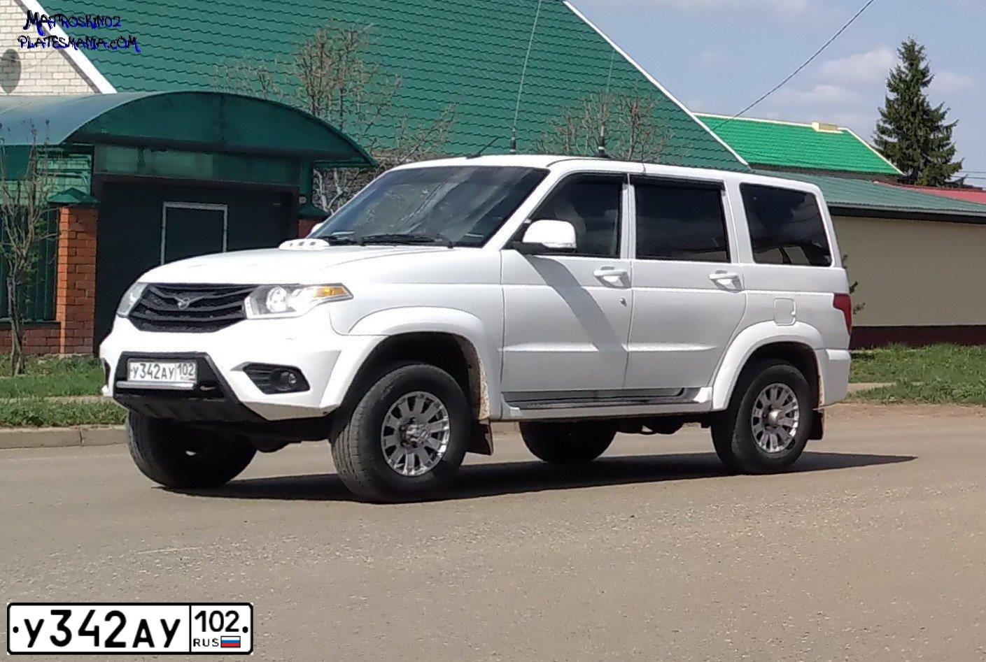 Фото автомобиля УАЗ PATRIOT, 2016 — госномер У342АУ102