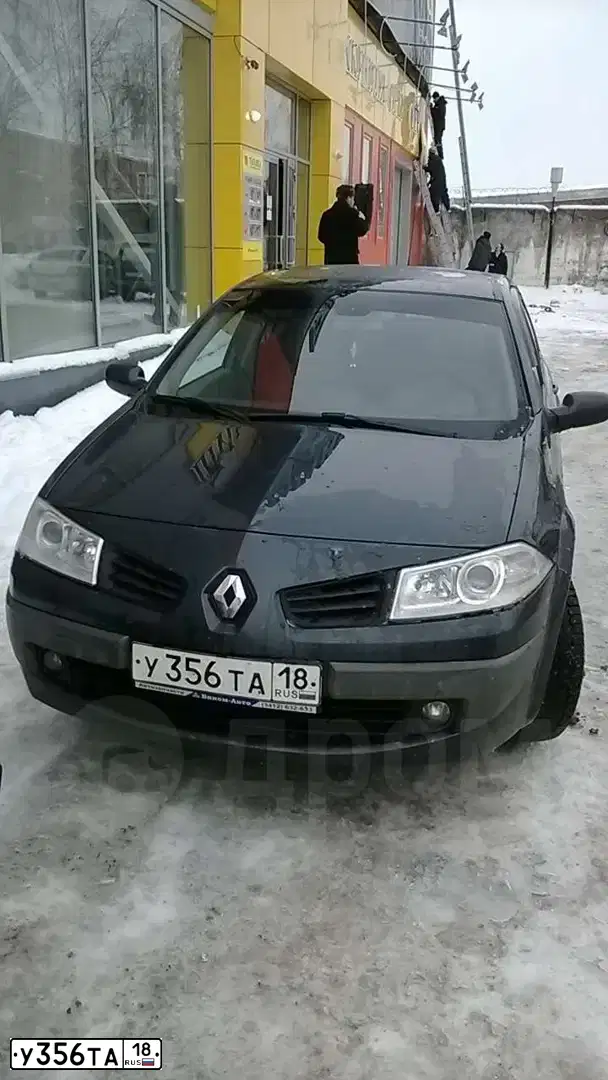Фото автомобиля RENAULT MEGANE, 2007 — госномер У356ТА18. Цвет: СЕРЫЙ