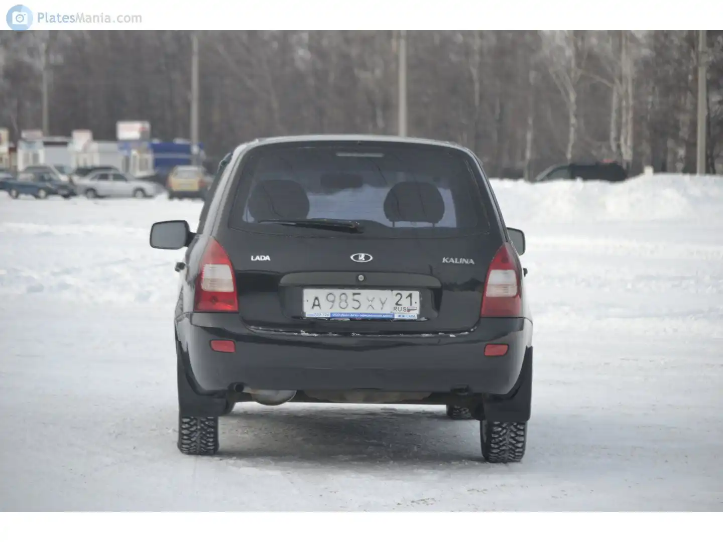 Фото автомобиля LADA 1117 KALINA, 2011 — госномер Р456ОУ152. Цвет: ЧЕРНЫЙ