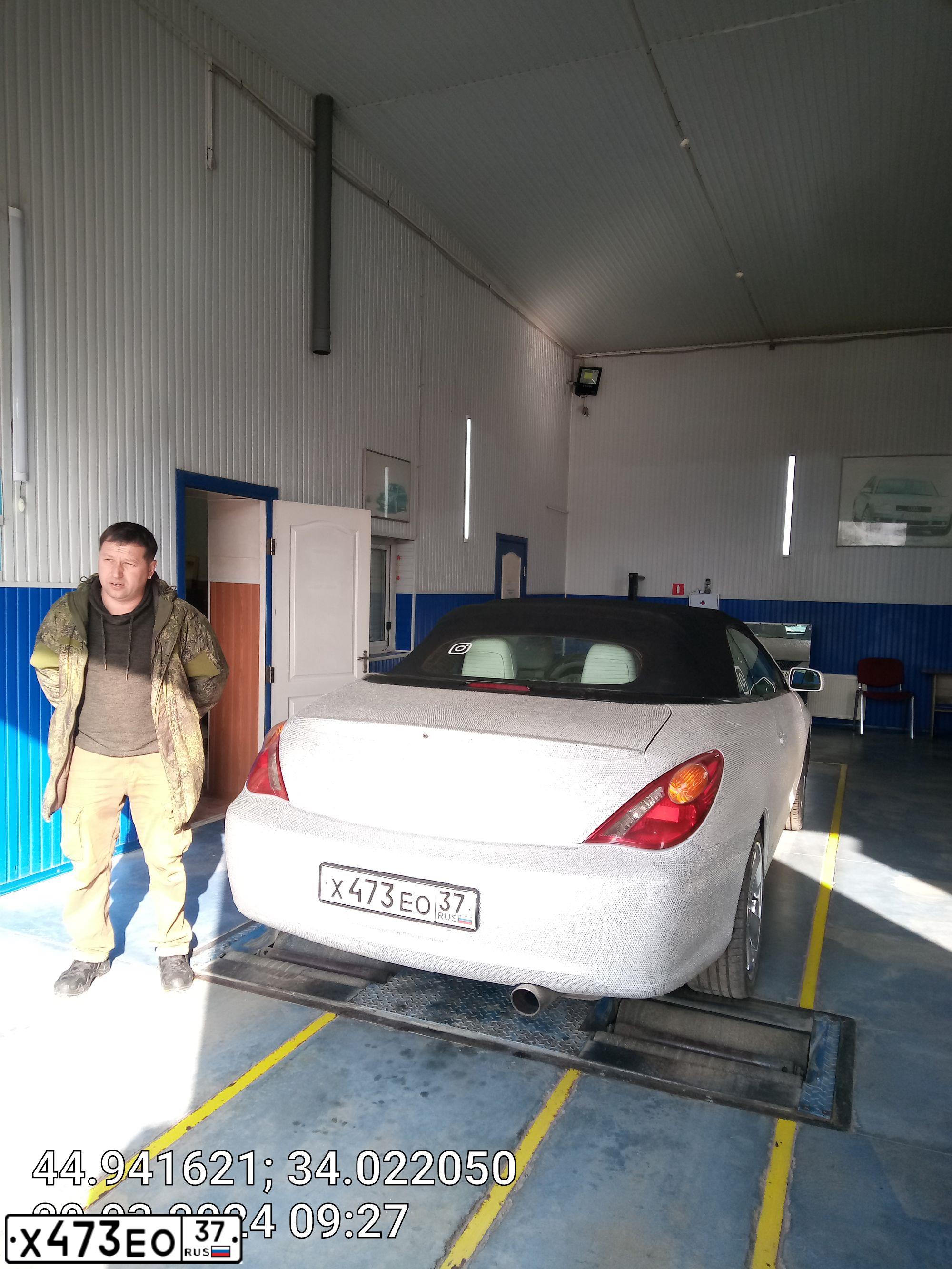 Фото автомобиля TOYOTA SOLARA, 2004 — госномер Х016ТС193. Цвет: СЕРЕБРИСТЫЙ