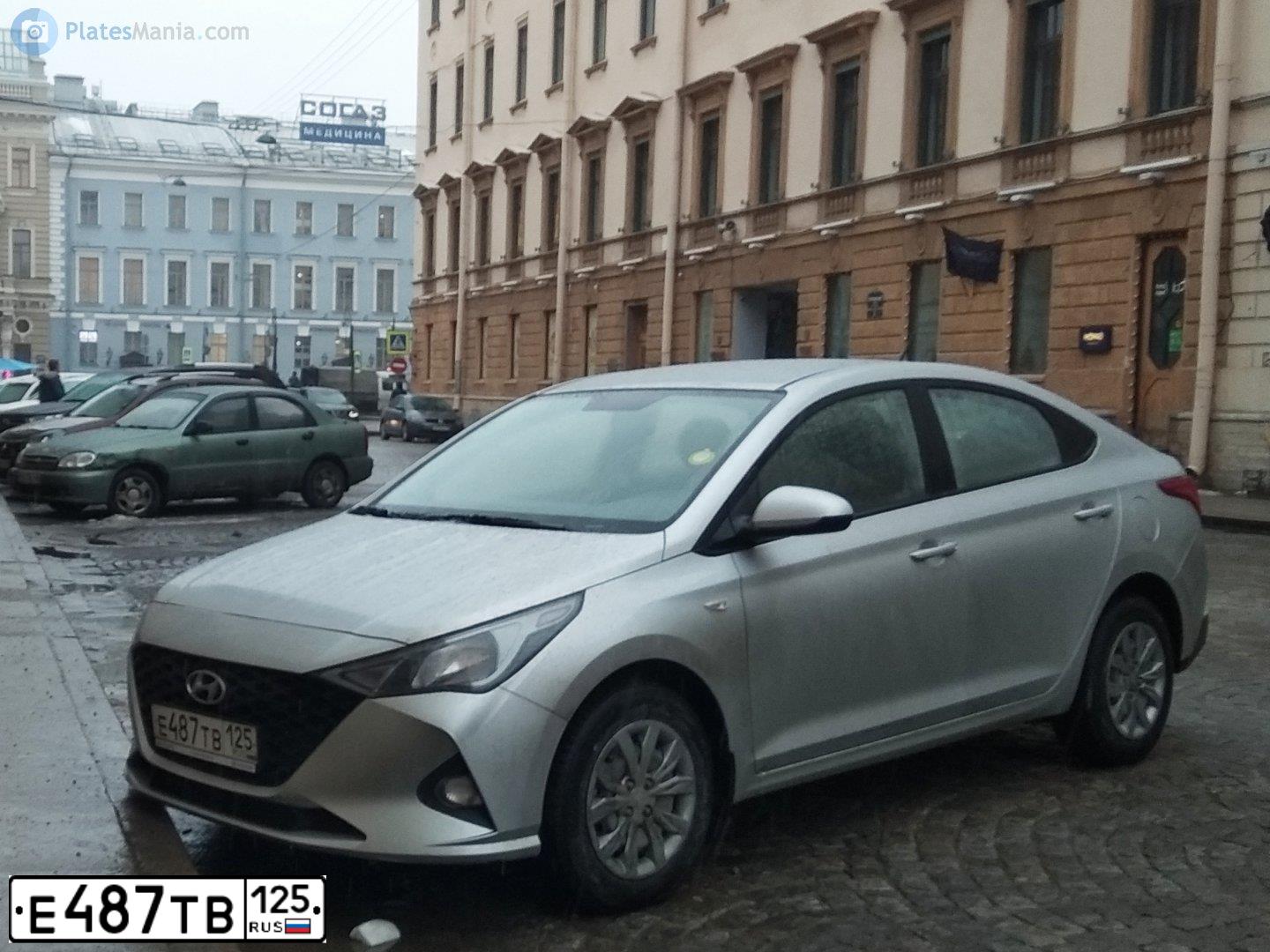 Фото автомобиля HYUNDAI SOLARIS, 2020 — госномер С973ТМ198. Цвет: СЕРЫЙ