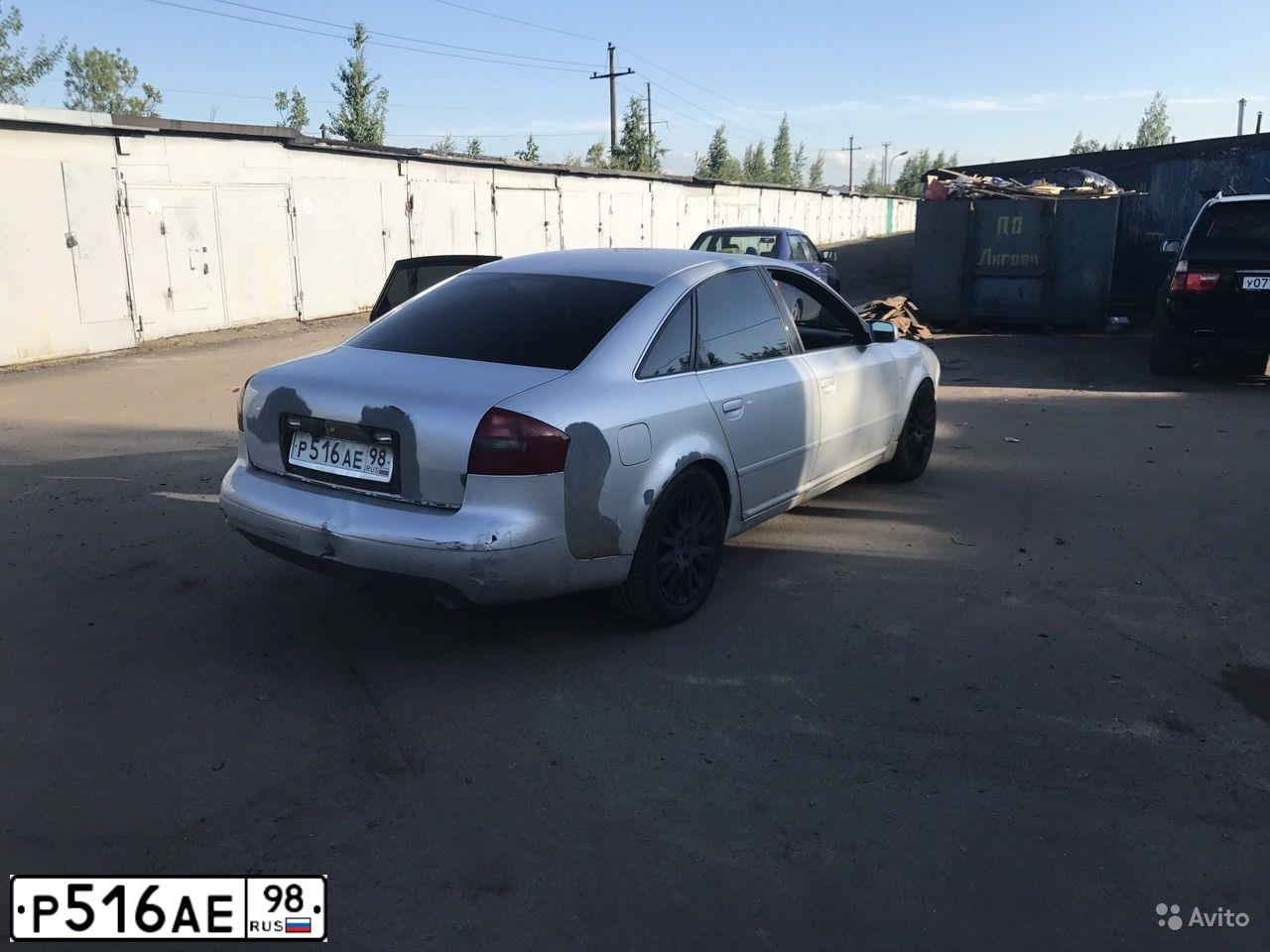 Фото автомобиля AUDI A6, 2000 — госномер Р516АЕ98. Цвет: СЕРЕБРИСТЫЙ