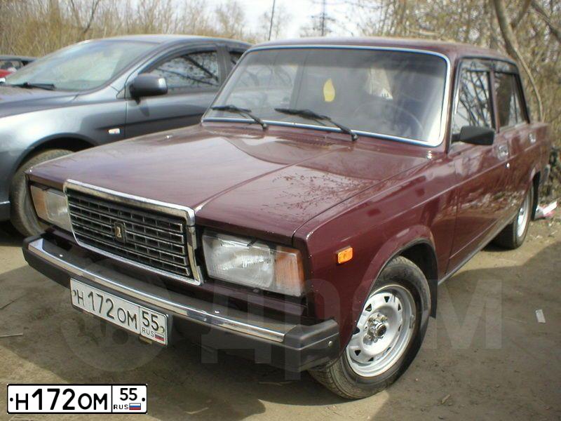 Фото автомобиля LADA 2107, 2007 — госномер Н172ОМ55. Цвет: ТЕМНО-КРАСНЫЙ