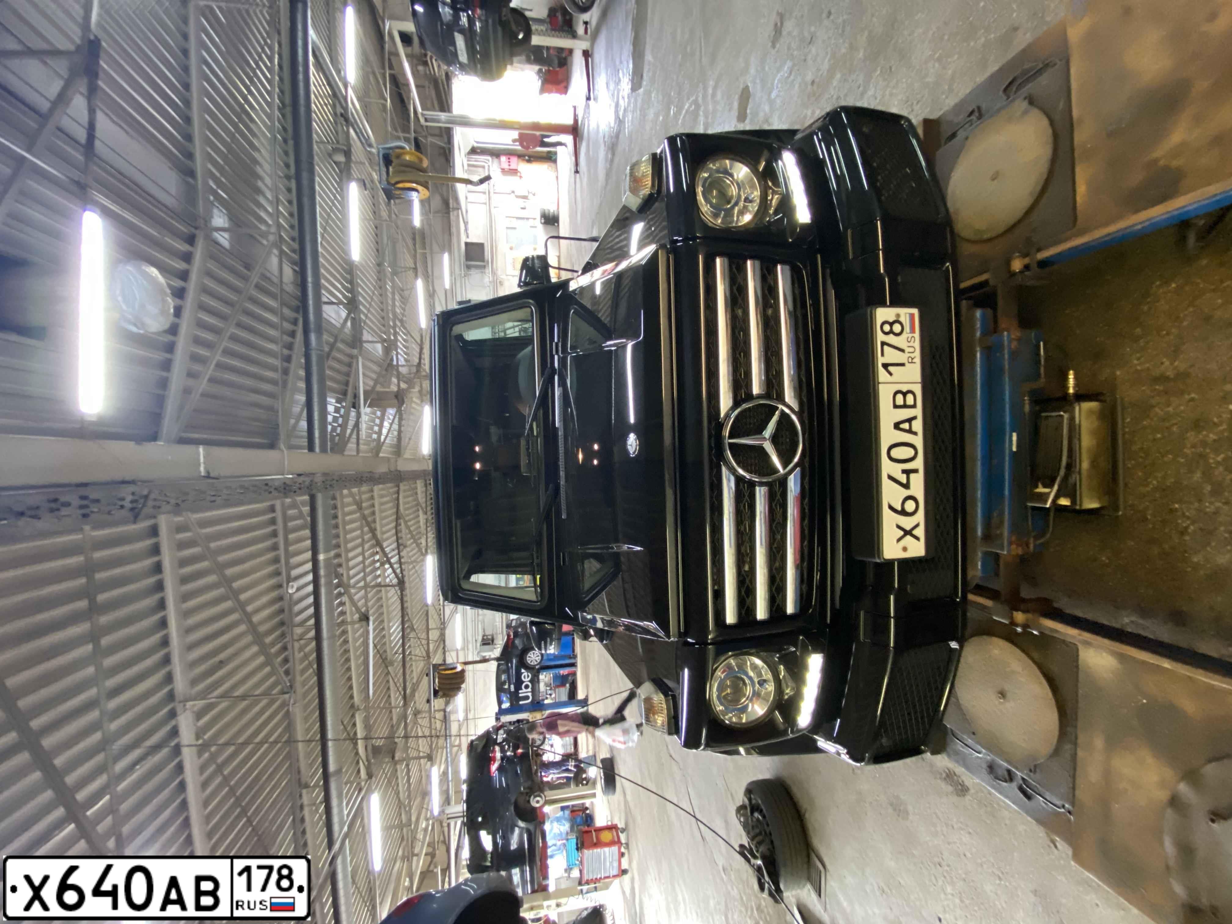 Фото автомобиля MERCEDES G-KLASSE, 2017 — госномер Х640АВ178. Цвет: ЧЕРНЫЙ