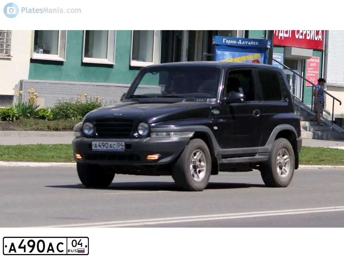 Фото автомобиля TAGER KJ 2.2, 2008 — госномер Е772МС122. Цвет: ЧЕРНЫЙ