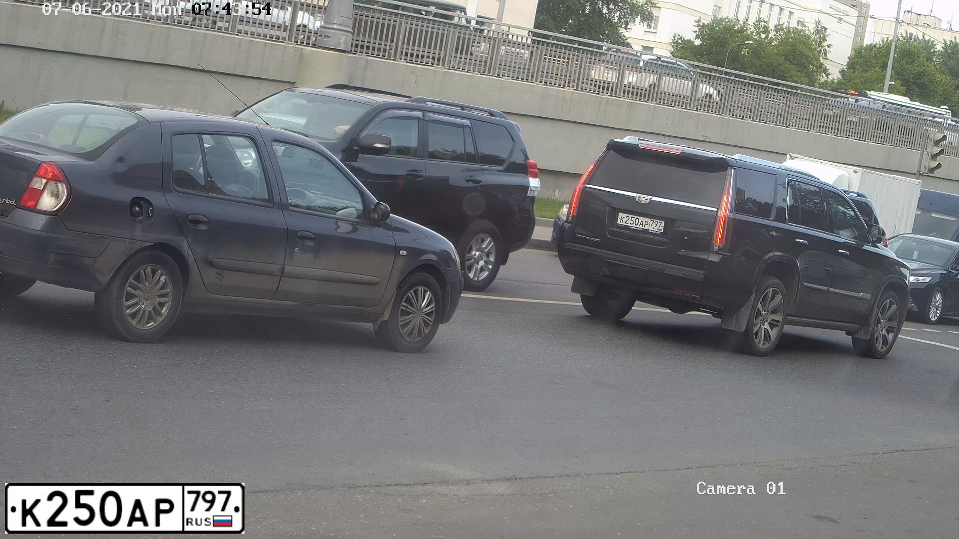 Фото автомобиля CADILLAC ESCALADE, 2015 — госномер К250АР797. Цвет: ЧЕРНЫЙ