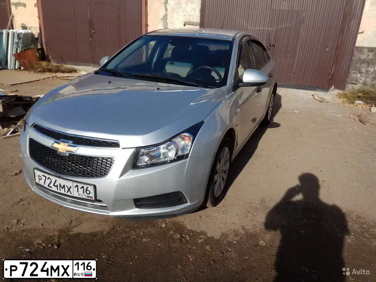 Фото автомобиля CHEVROLET CRUZE, 2012 — госномер Р724МХ116. Цвет: СЕРЕБРИСТЫЙ МЕТАЛИК