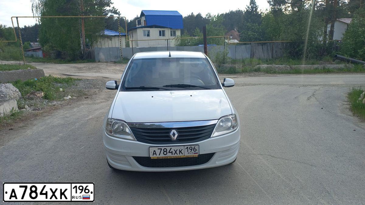 Фото автомобиля RENAULT LOGAN, 2013 — госномер А288ОВ45. Цвет: Белый