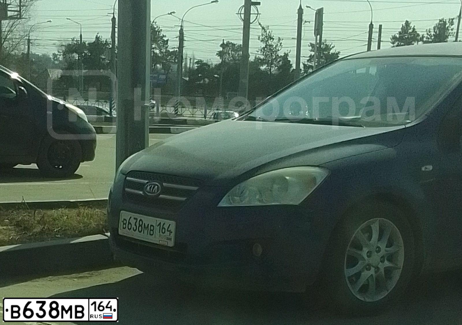 Фото автомобиля KIA CEED, 2008 — госномер М375МТ164. Цвет: синий