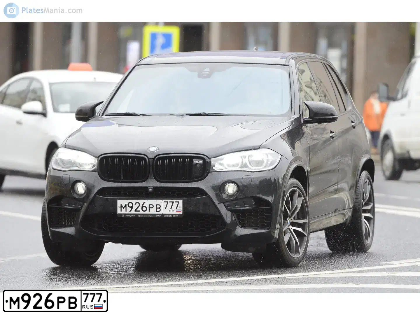 Фото автомобиля BMW X5M, 2015 — госномер В518МУ07. Цвет: ЧЕРНЫЙ