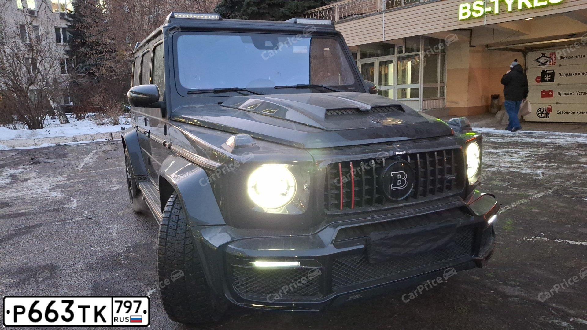 Фото автомобиля MERCEDES-BENZ G 63 AMG, 2018 — госномер Р663ТК797. Цвет: ЧЕРНЫЙ