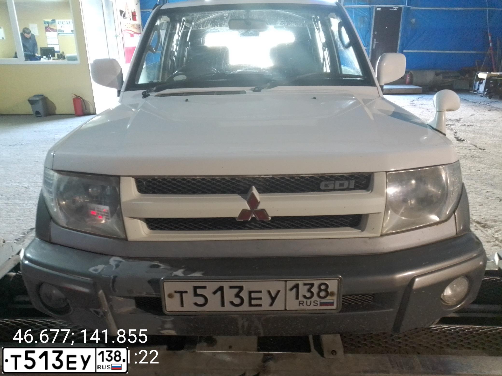 Фото автомобиля MITSUBISHI PAJERO, 1999 — госномер Н597КН65