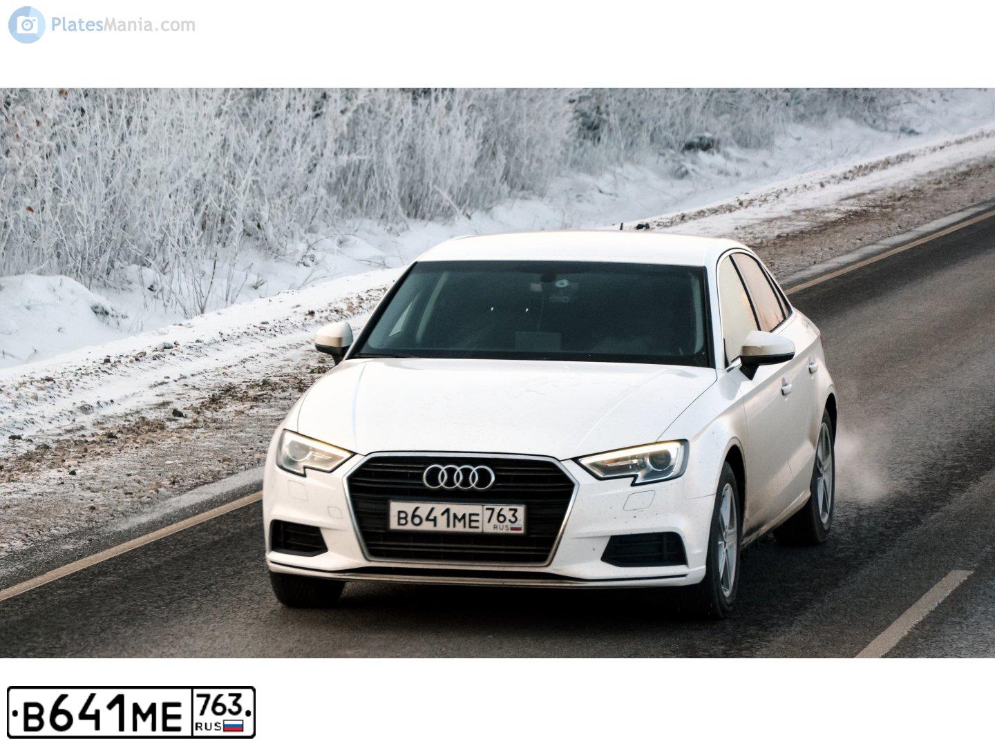 Фото автомобиля AUDI A3, 2019 — госномер С059АО11. Цвет: Белый