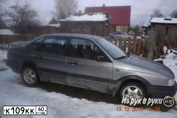 Фото автомобиля VOLKSWAGEN PASSAT, 1988 — госномер К109КК60
