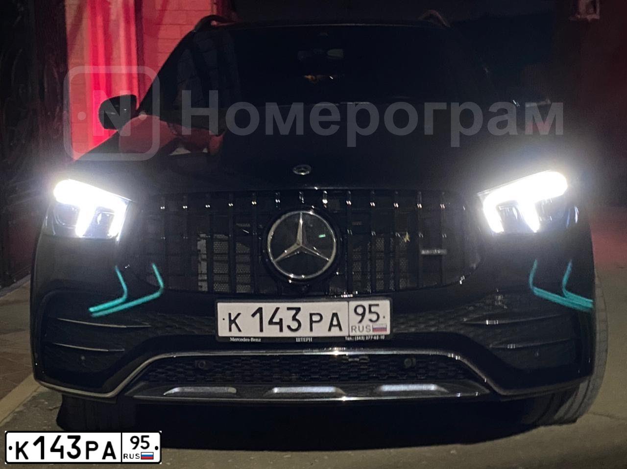 Фото автомобиля МЕРСЕДЕС-БЕНЦ GLE 400 D 4MATIC, 2019 — госномер К166ТХ95. Цвет: ЧЕРНЫЙ