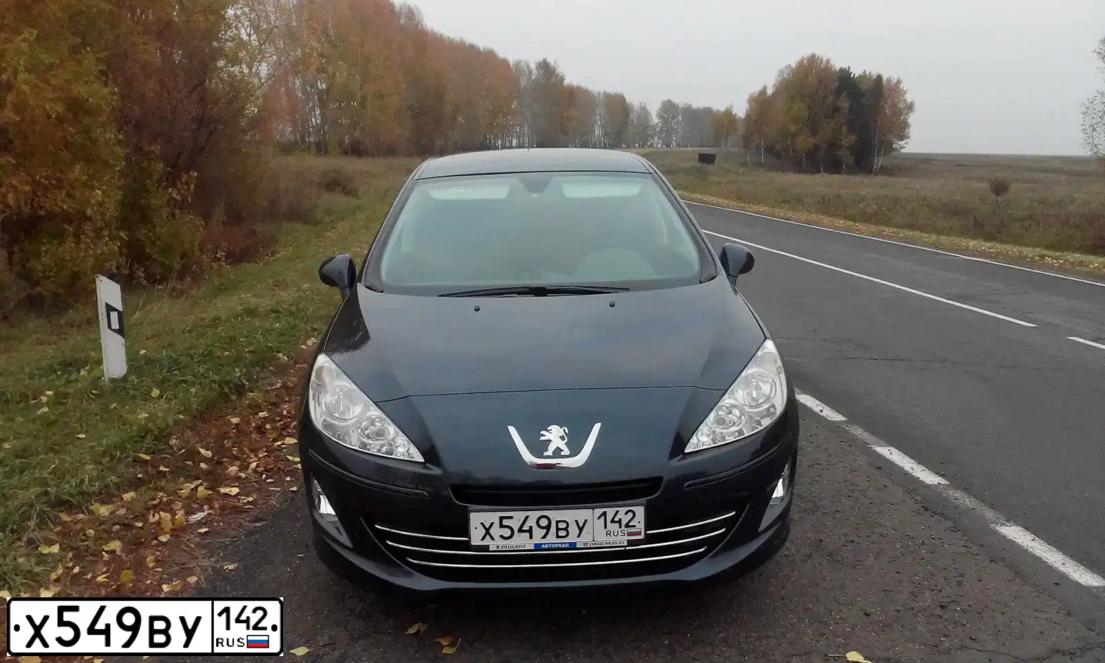 Фото автомобиля PEUGEOT 408, 2014 — госномер К596ХТ154. Цвет: ТЕМНО-СИНИЙ
