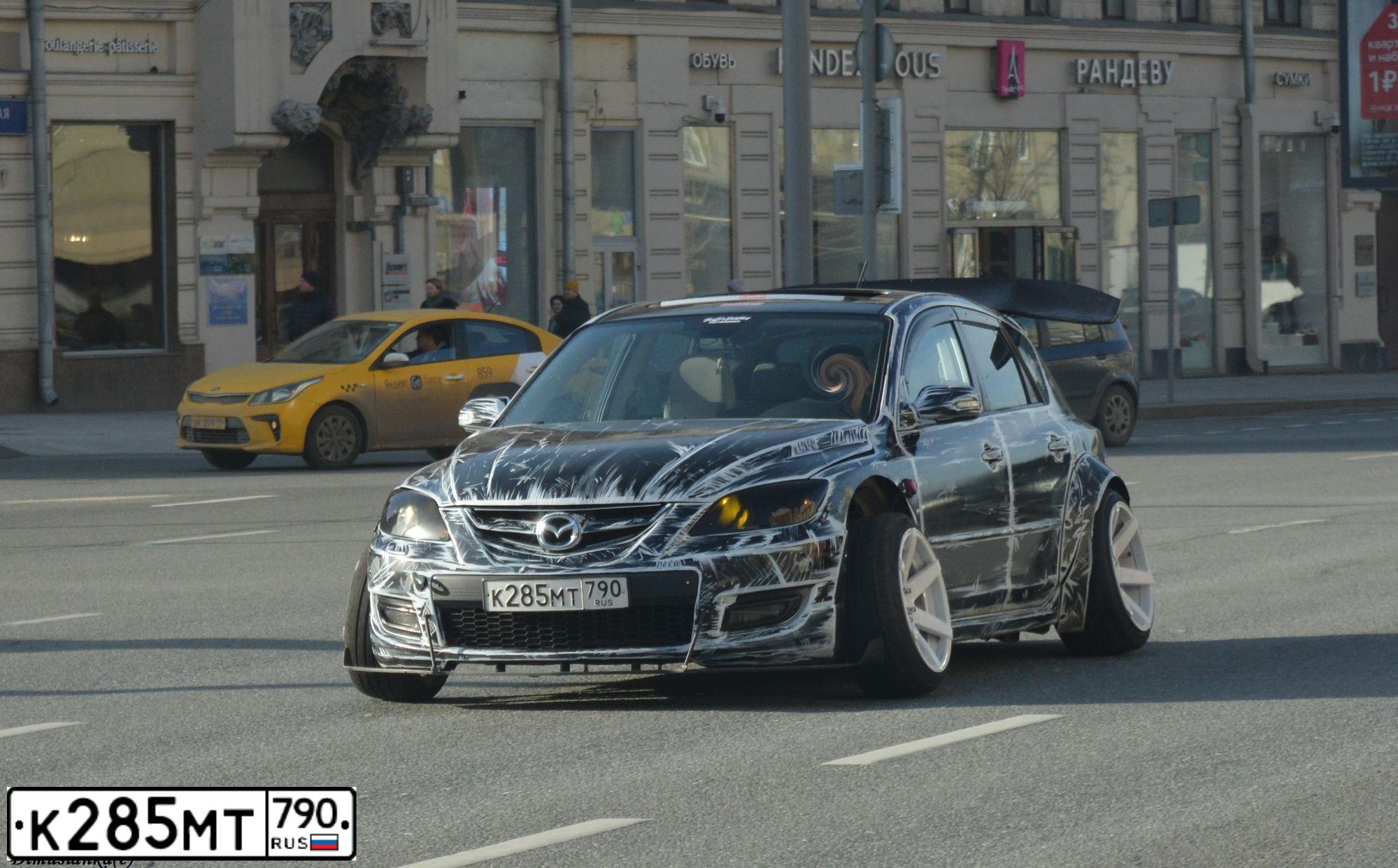 Фото автомобиля MAZDA 3, 2006 — госномер К285МТ790. Цвет: СЕРЕБРИСТЫЙ
