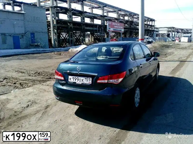 Фото автомобиля NISSAN ALMERA /AVTOVAZ/, 2016 — госномер К199ОХ159. Цвет: ТЕМНО-СИНИЙ