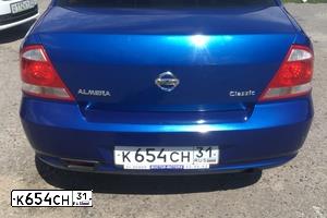 Фото автомобиля NISSAN ALMERA, 2006 — госномер К654СН31
