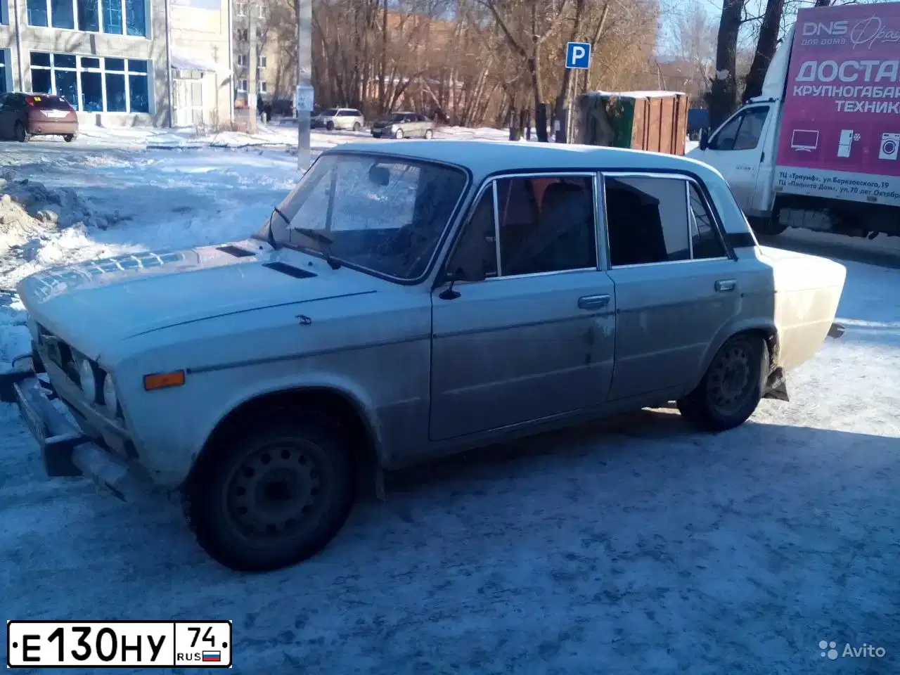 Фото автомобиля LADA 2106, 2002 — госномер Е130НУ74. Цвет: БЕЛЫЙ