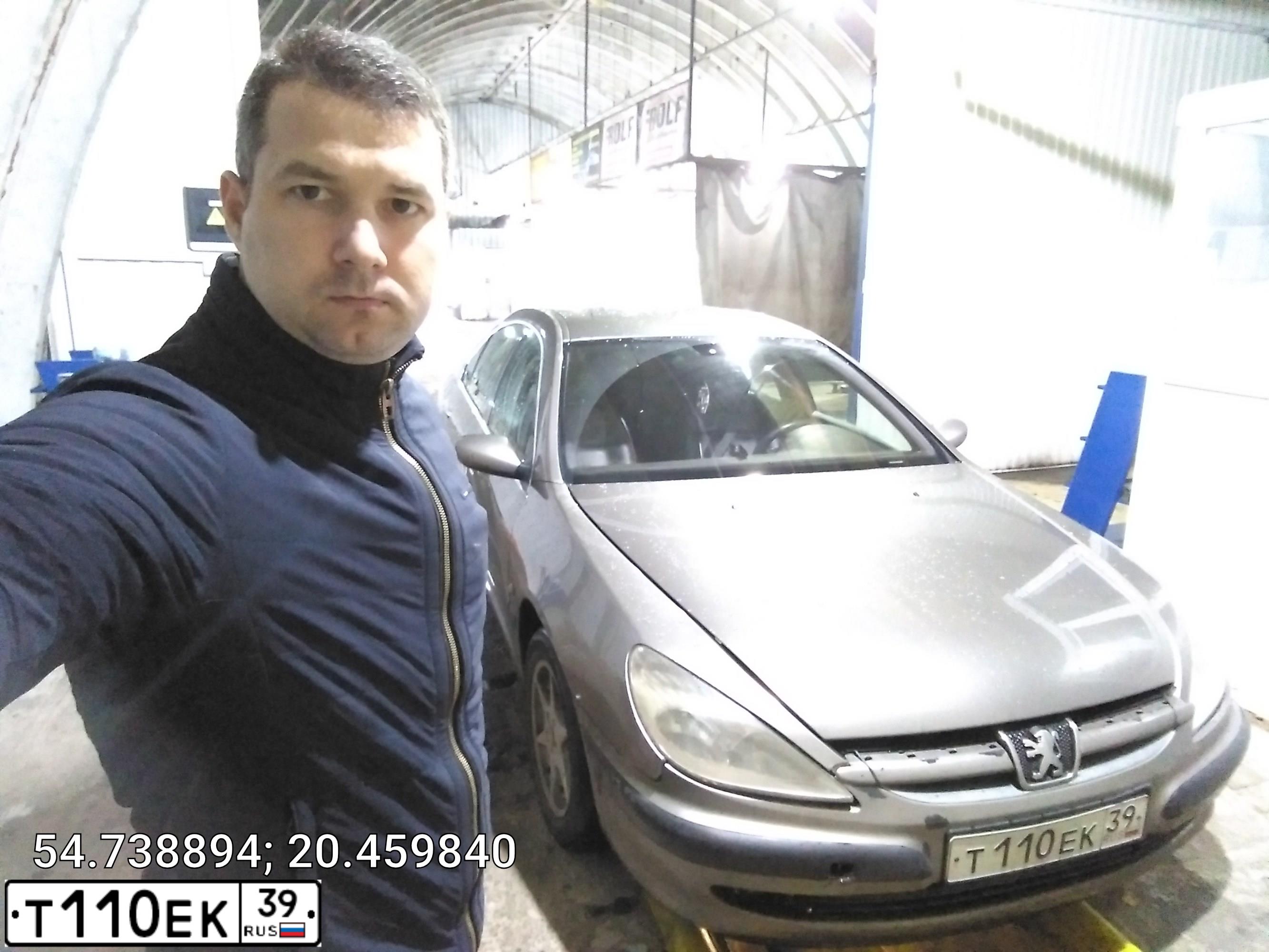 Фото автомобиля PEUGEOT 607, 2003 — госномер Н500РМ39. Цвет: Коричневый