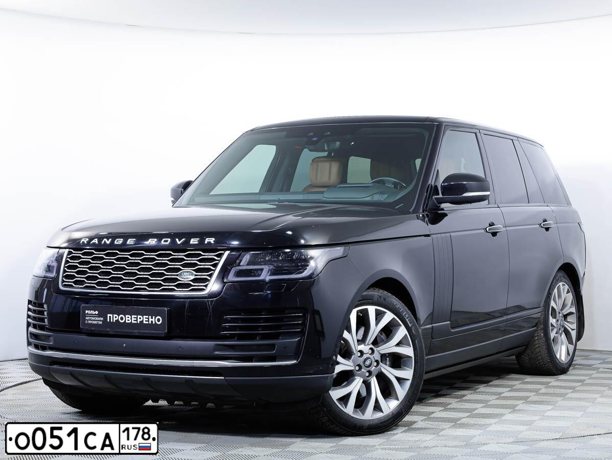 Фото автомобиля LANDROVER RANGE ROVER, 2018 — госномер О051СА178. Цвет: ЧЕРНЫЙ