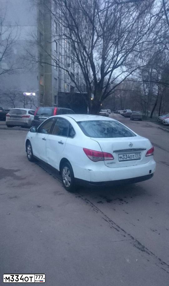 Фото автомобиля NISSAN ALMERA /AVTOVAZ/, 2014 — госномер С905ТХ152. Цвет: Белый