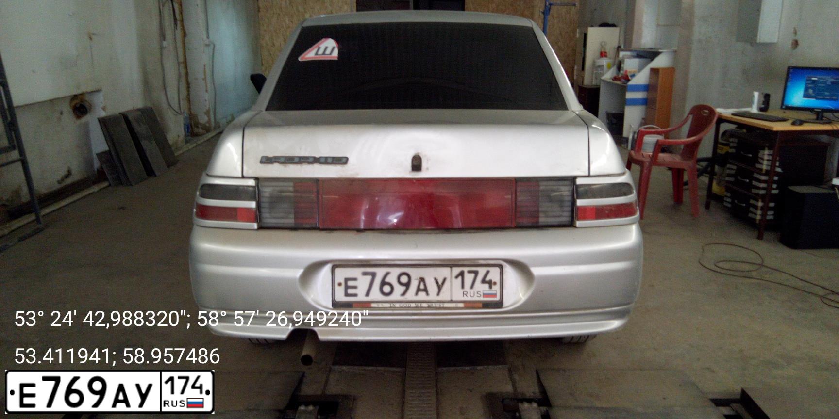 Фото автомобиля LADA 2110, 2003 — госномер Н249УК702. Цвет: СВЕТЛО-СЕРЫЙ